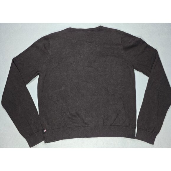 Vintage 80s Polo Jeans Co Ralph Lauren XL Argyle Cardigan Brown Pink Purple - Picture 12 of 13